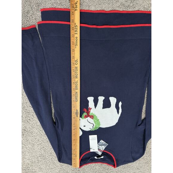 NWT Christmas Sweater Elephant Wreath Sequins XS Navy Blue - Picture 6 of 8